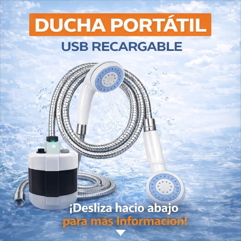 🚿 Ducha Portátil USB Recargable – Solución Todo-Terreno